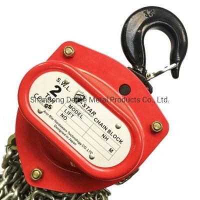 Hand-Chain Hoist 1ton 3mtrs Undertake OEM Orders 0.5ton to 50ton Chain Length 1m to 12m