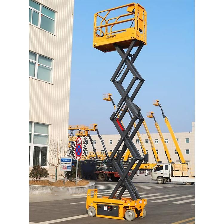 New Machine 14m Electric Scissor Lifting Aerial Work Platform Xg1412HD