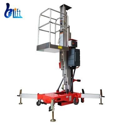 120kg-150kg Single Mast Aluminum High Aerial Work Platform Lifts Man Lift
