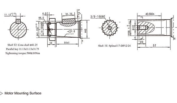 High Output Omt/Bmt Motor 250cc Orbit Motor for Lifting Equipment