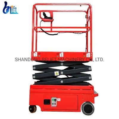 Compact Size 300kg 3.9m Lift Manufacturer Mobile Scissor Lift Crane