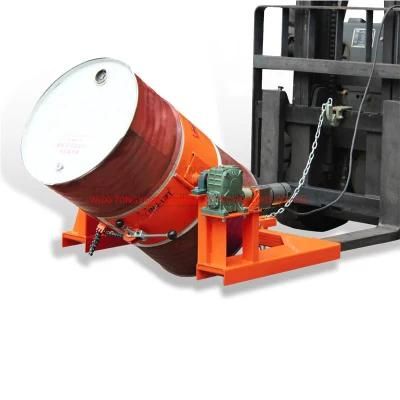 HK300 Forklift Mounted Drum Rotator with Electric Tilter