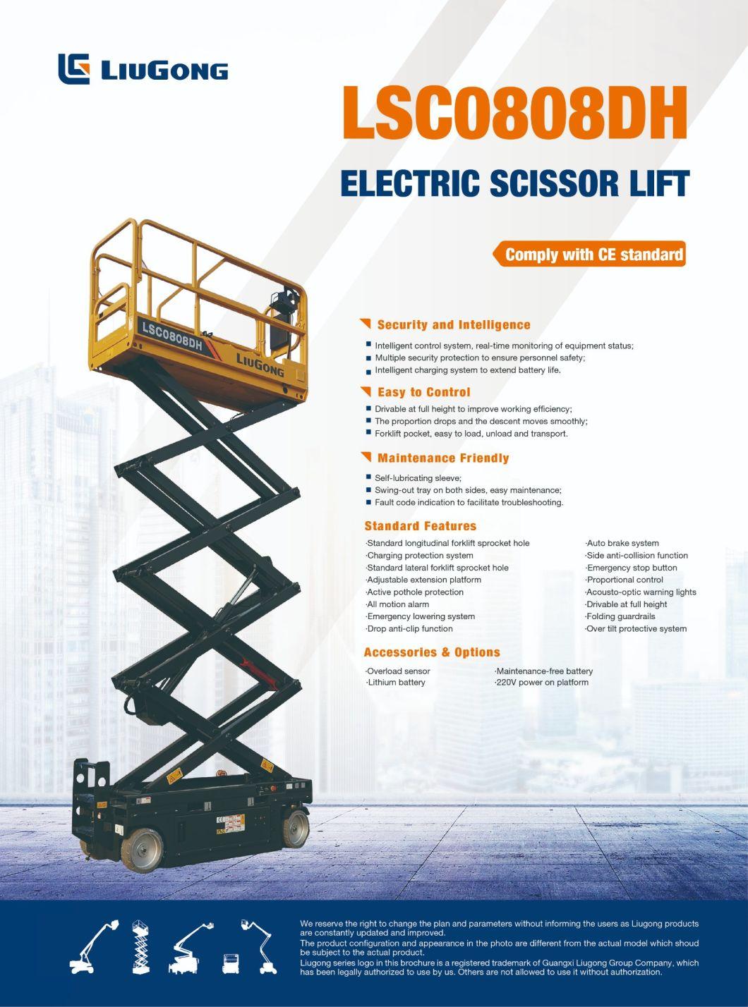 LiuGong MEWP LSC0808DH Electric Sicssor Lift 8m
