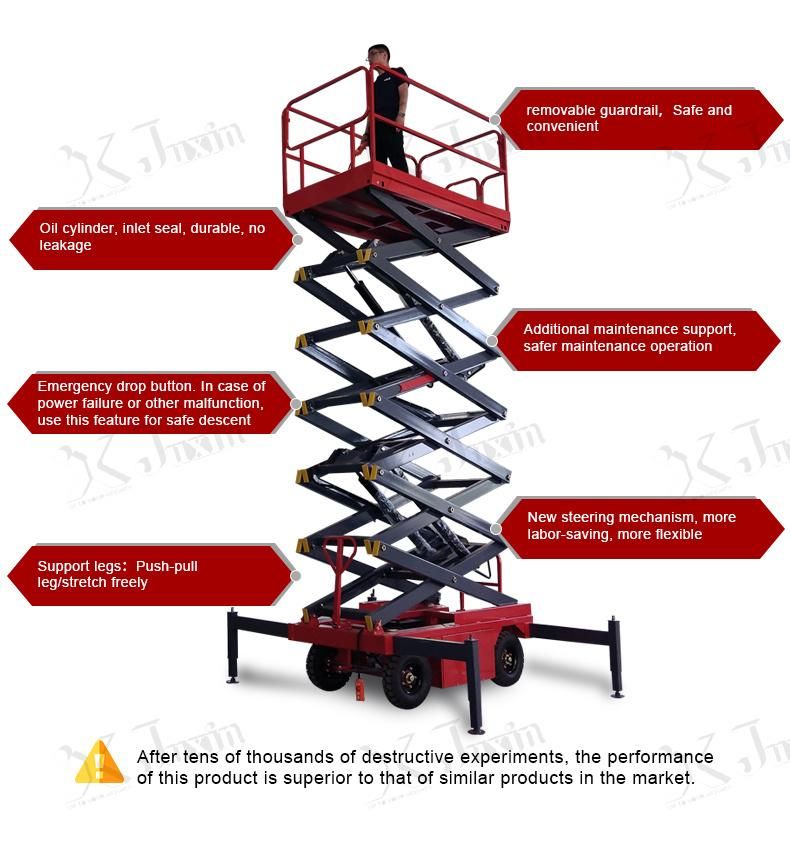 Electric Scissor Small Lifting Platform Mobile Scissor Lift with Good Quality