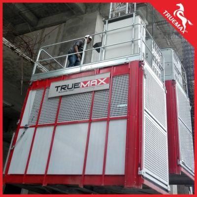Truemax Ce Approved Double Cage Painting Mast Section Construction Hoist