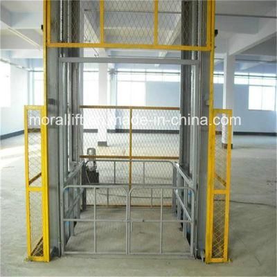 Heavy Loading Vertical Cargo Hydraulic Guide Rail Lift