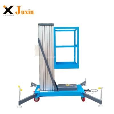 Adjustable Single Mast Aluminum Work Platform for Interior Aerial Operation