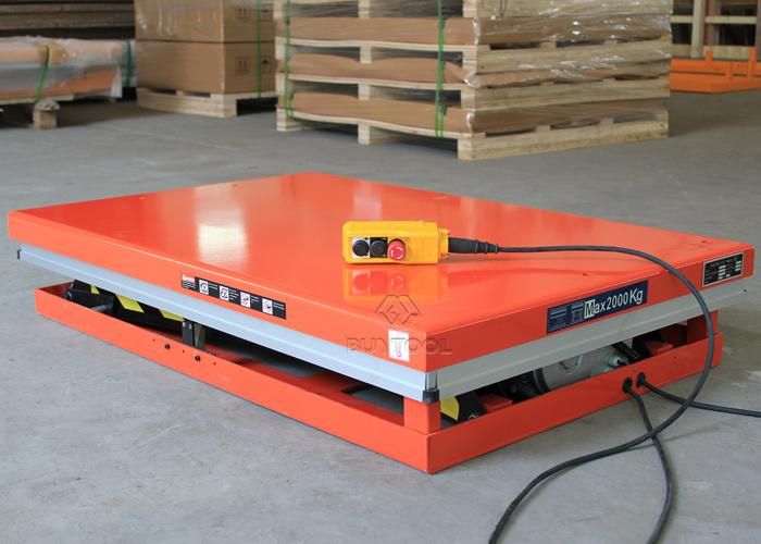 Heavy Duty Cargo Lift Table Cargo Elevator Scissor Lift Platform 4 Tons