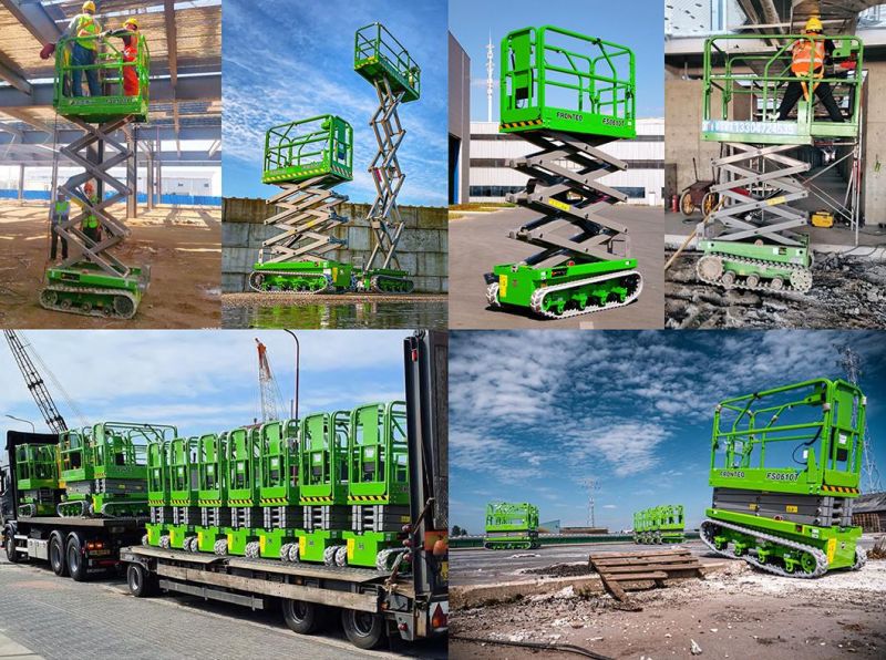 5m 6m 12m DC Battery Charger Safety and Stable High Quality Crawler Type Scissor Lift Working Platform