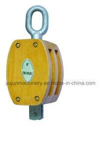 JIS Wooden Pulley Block with Eye Double Sheave