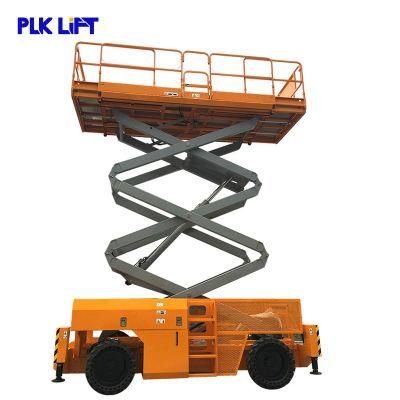 Plk 680kg 16m Diesel Self Propelled Rough Terrain Scissor Lift