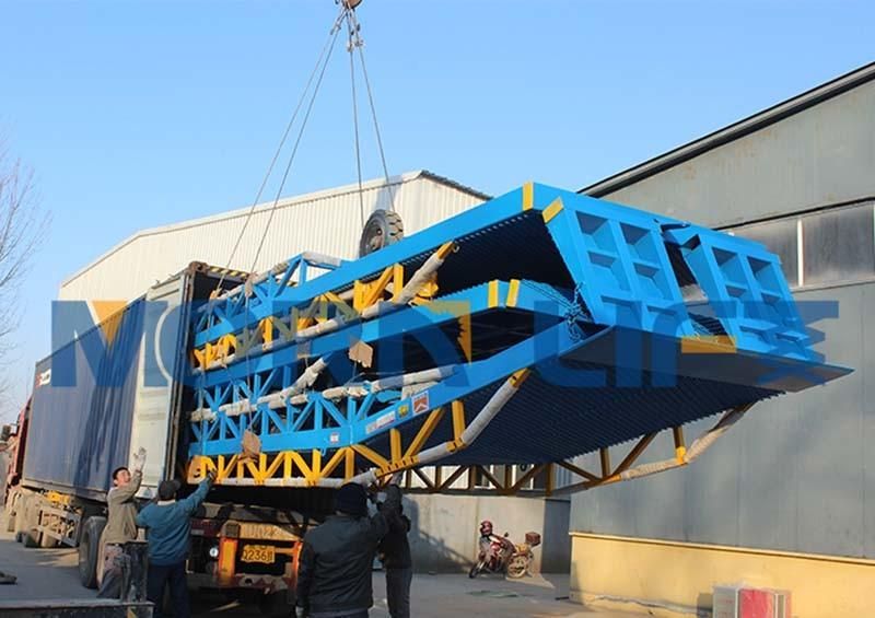10 Ton Mobile Hydraulic Yard Warehouse Container Loading Ramp