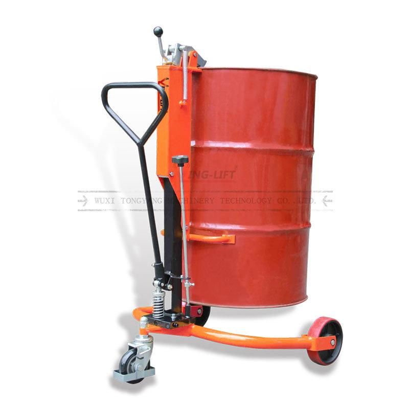 250kg Foot-Operated Hydraulic Oil Drum Handling Forklift/Oil Drum Lifting Cart/Coy Iron Bucket Handling Truck