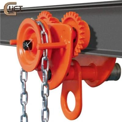 Economy Geared Beam Trolley for Hoist Hand Pull Chain Trolley 1t - 10t High Grade Adjustable Width (GCL-E)