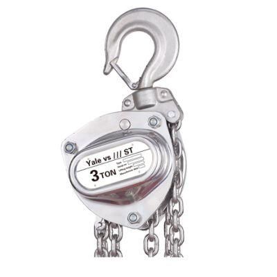 Stainless Steel Anti-Corrosion Manual Chain Block 5ton Hand Chain Construction Hoist