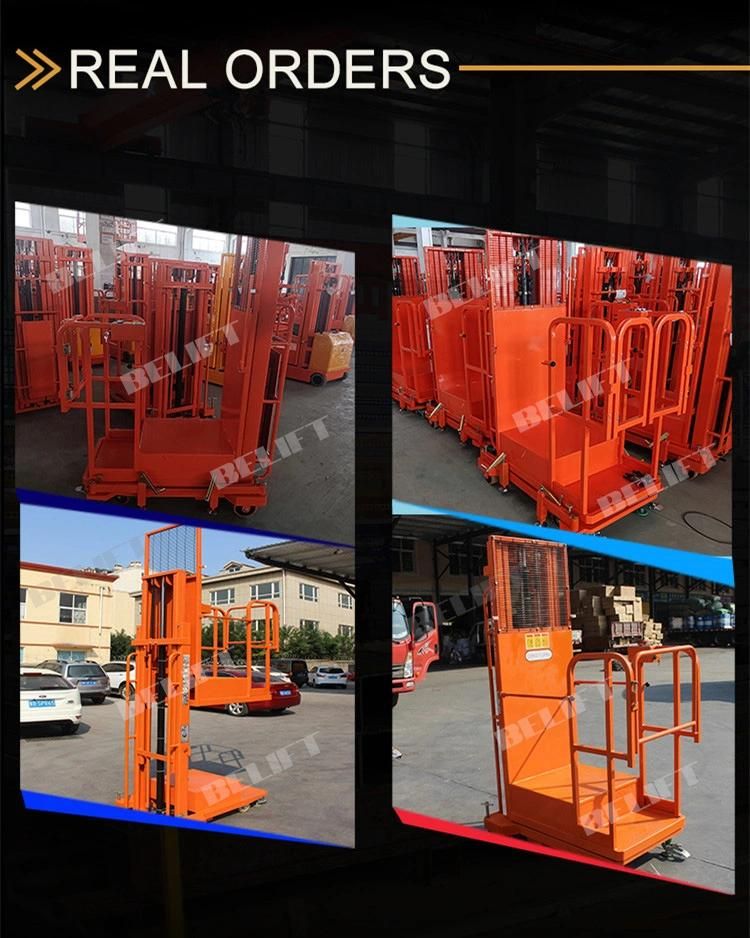 4.7m 6.5m Working Height Warehouse Use Robot Order Picker Forklift CE Certificated