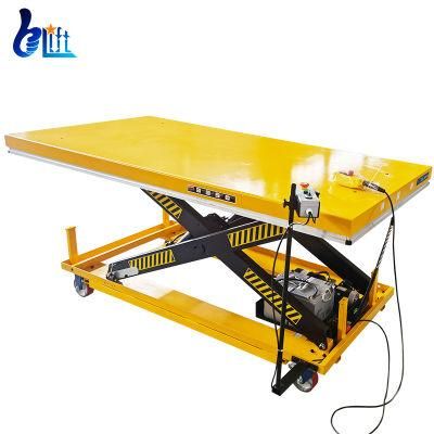 Portable Scissor Lift with Wheels Small Lifting Machine Electric Lift Table Platform