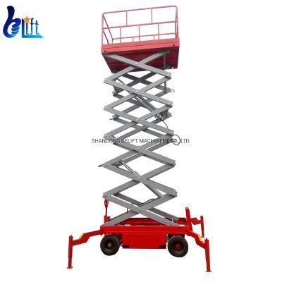 12m Building Hoist Building Cleaning Equipment Scissor Lift Electric