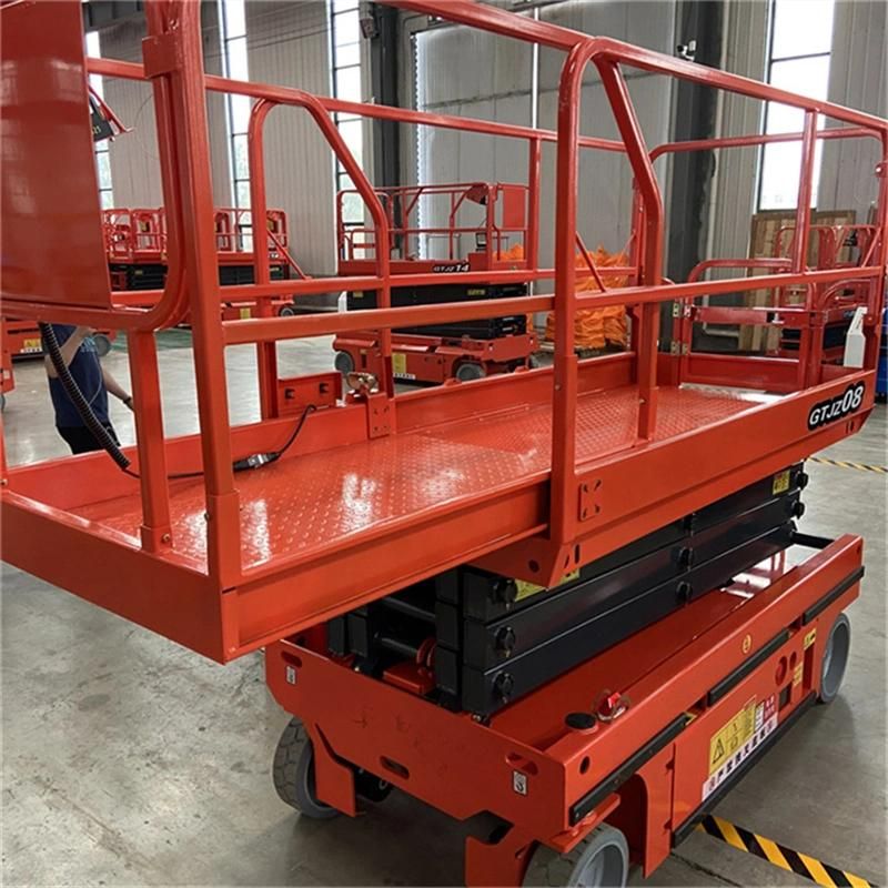 X Type Electric Scissor Lift Hydraulic Aerial Working CE Fully Mobile Scaffold for Construction