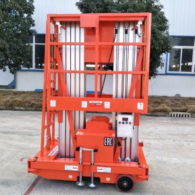 Double Masts Lift Hydraulic Aluminium Lift