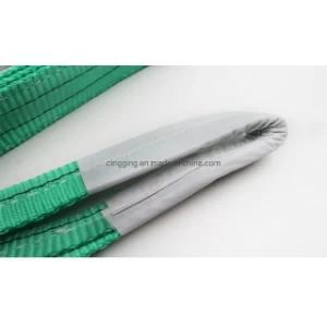 2t One Way Belt Green Color Polyester Webbing Sling 7: 1