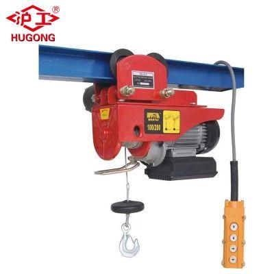 500kg 1000kg PA Mini Small Electric Wire Rope Winch Hoist