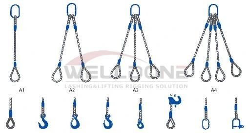 28mm Eye-Eye Type Wire Rope Lifting Slings