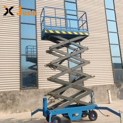 Workshop Hydraulic Mobile Trailer Scissor Platform Lift with Support Legs