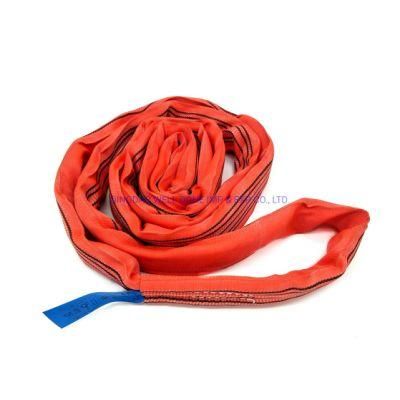 High Quality 5t Red Polyester Endless Lifting Round Sling En1492-2