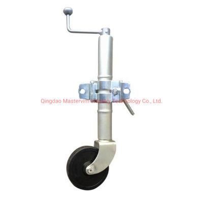 Handle Portable Jockey Wheels Jack with Galvanized Tube