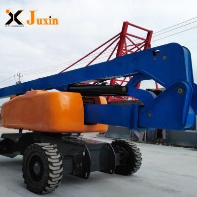 16m Telescopic Elevating Boom Lift Mobile Hydraulic Crank Arm Lift