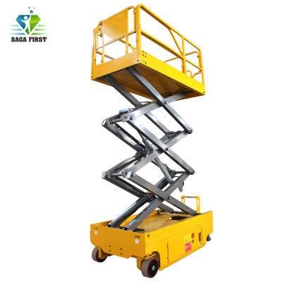 10m Self Propelled Scissor Lift Full Electric Sky Man Lift