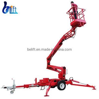 10-22m Diesel Engine Aerial Lift Platform Towable Boom Lift Trailer