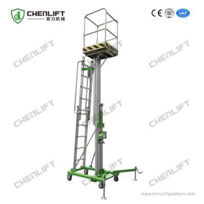 4.6m Platform Height 125kg Load Manual Elevating Lift