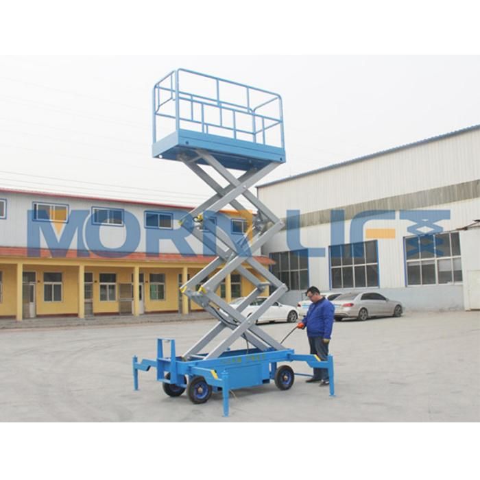 6m Mobile Small Scissor Lift Manual Compact Work Platform