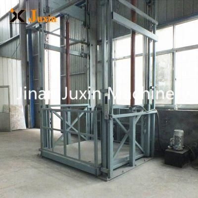 Hot Sale Vertical Chain Guided Hydraulic Cargo Lift for Indoor