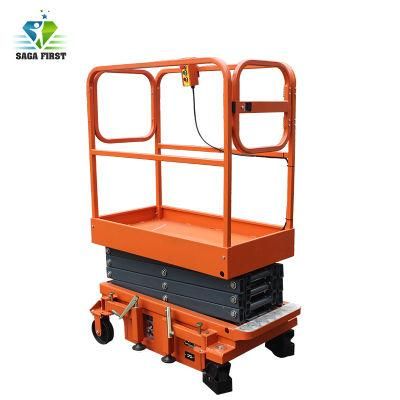 Manually Moving Small Electric Lifitng Mini Scissor Lift