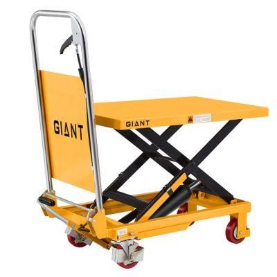 Giant Lift Good Quality 150-800kg Manual Hydraulic Single Scissor Lift Table (SP Series)