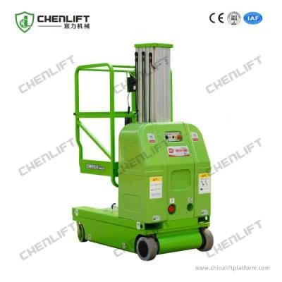 7.5m Single Mast Aluminum Aerial Lift Platform Electric Vertical Lift