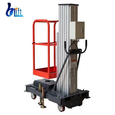 V 5m 6m Standard Single Mast Aluminum Aerial Work Hydraulic Lift