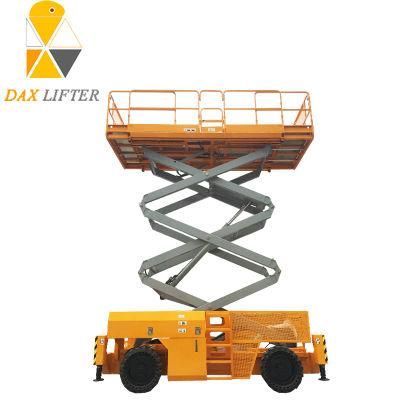 Adjustable Height Heavy Duty Durable Self-Propelled Diesel Power Scissor Lift