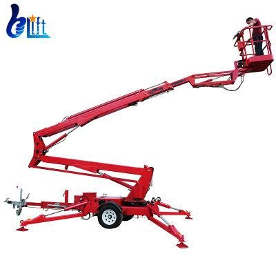 14m Electric Spider Man Sky Lift Platform Bucket Telescopic Boom Lift