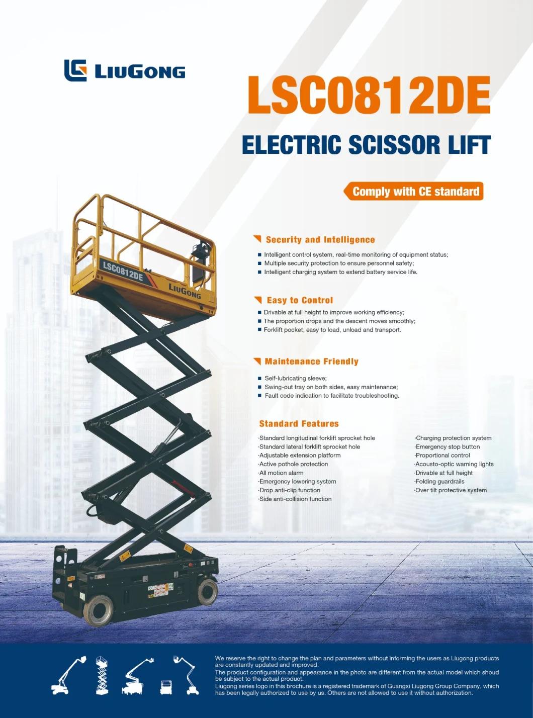 LiuGong MEWP LSC0812DE Electric Sicssor Lift 8m
