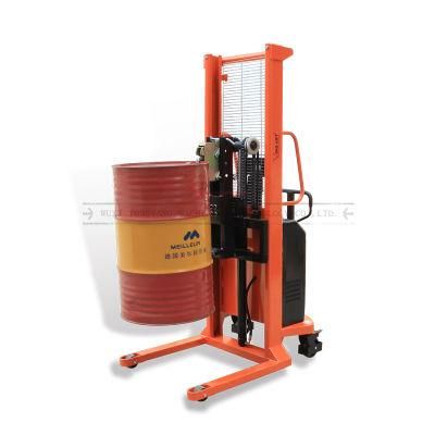 Load Capacity 500kg Semi-Electric Drum Stacker with Scale Dt500-1