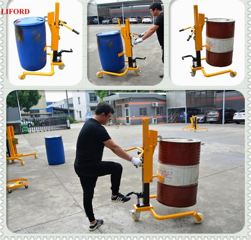 Manual Type Hydraulic Drum Lifting Truck 350kg Capacity Dt350A
