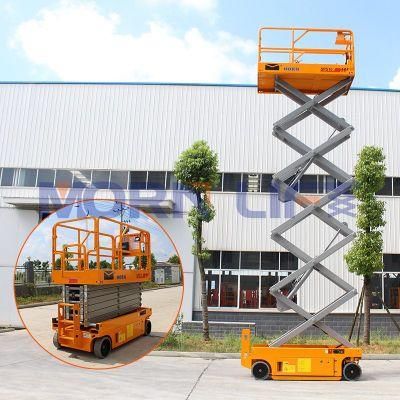 6m 10m Morn CE China Service Platform Electric Man Scissor Lift OEM