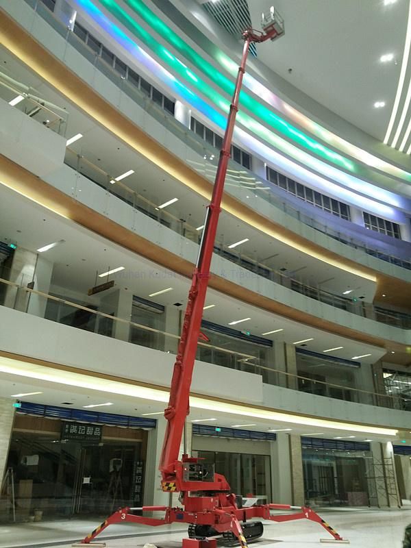 53m Self-Propelled Electric Powered Telescopic Spider Lift (KD-T53)