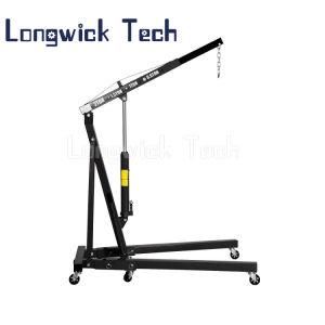 Black Engine Lifting Hoist Cherry Picker Shop Crane Load Lift