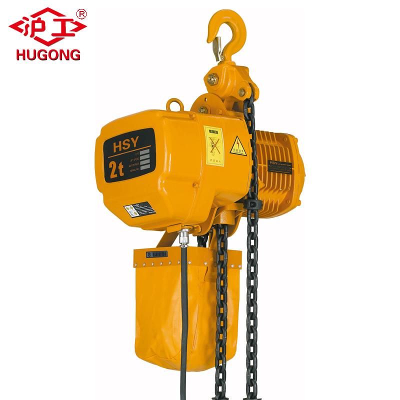 Manufacturing Electrical Lifting Tool 2 Ton Electric Chain Hoist for Dubai Market