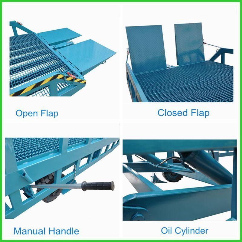Adjustable Mobile Dock Ramp for Loading Cargo 10 Tons
